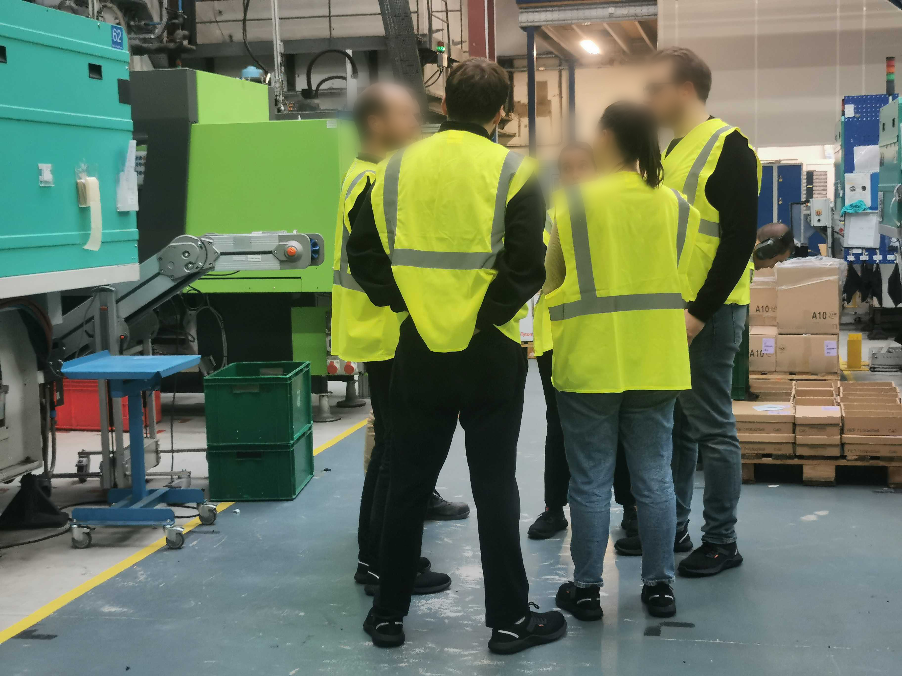 On site in a factory with users, testing the prototype.